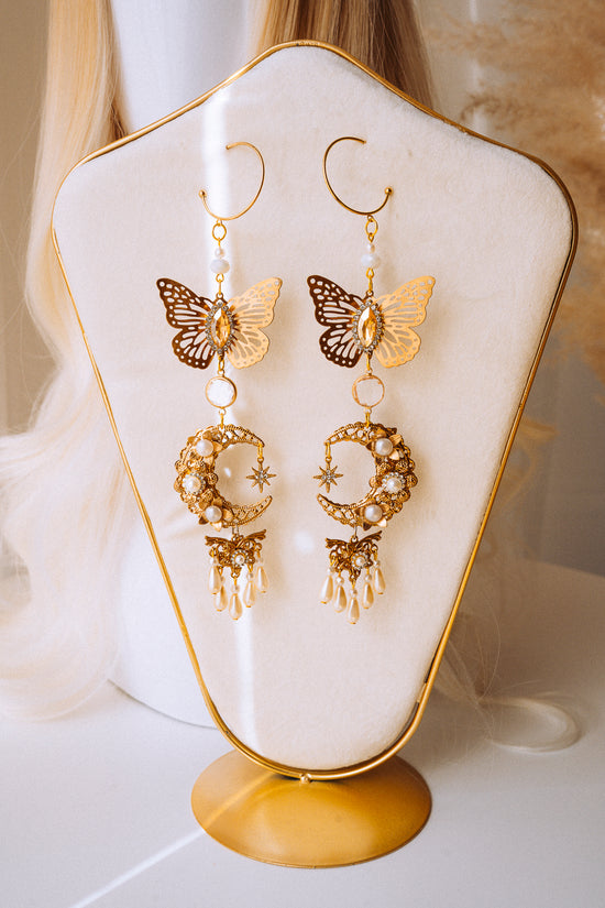 Paparazzi Accessories: Butterfly Frills - Gold Earrings – Jewels N' Thingz  Boutique